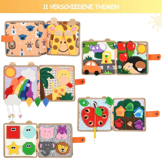 Baby Toy Soft 3D Cloth Book Montessori Infant Learning Toys - ToylandEU