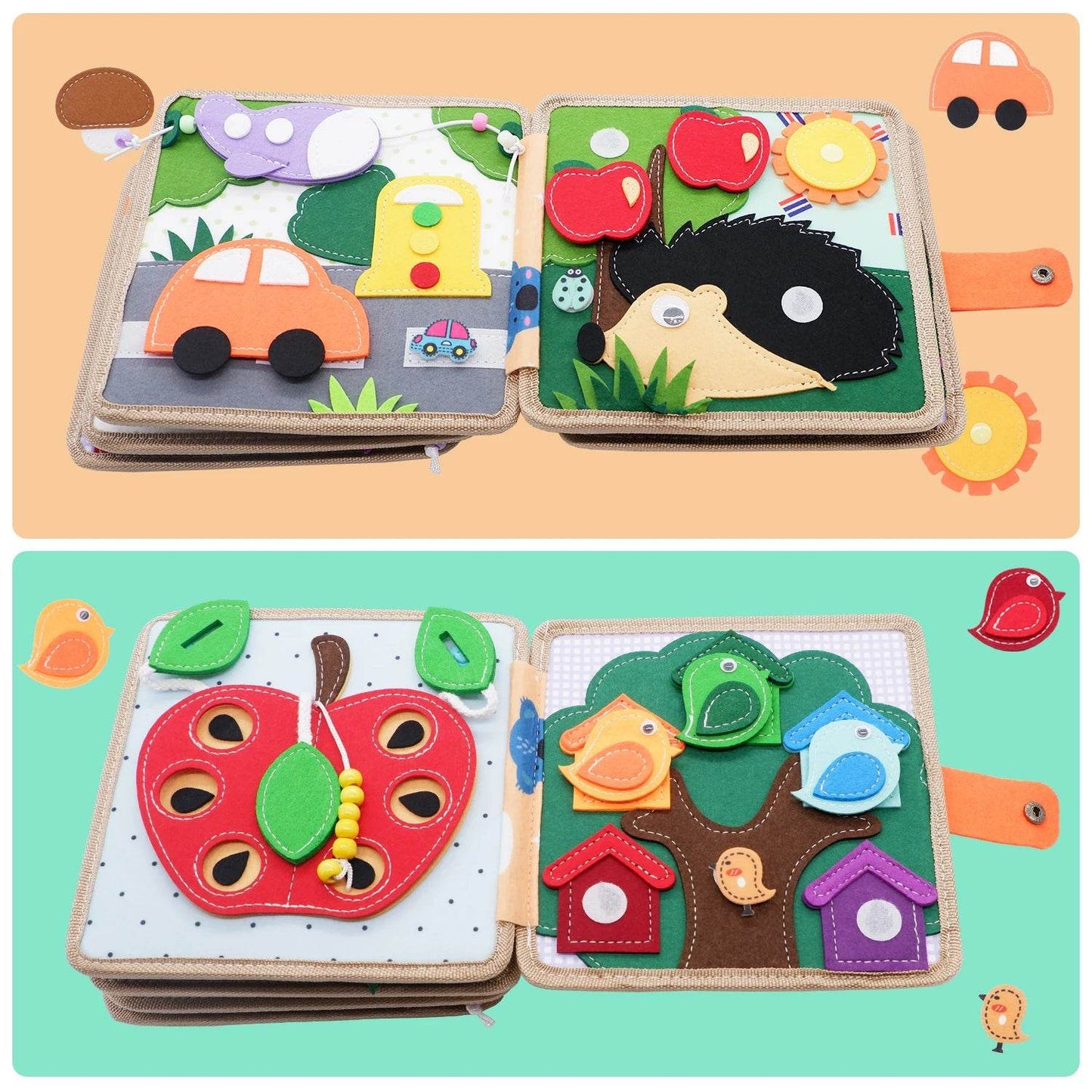Baby Toy Soft 3D Cloth Book Montessori Infant Learning Toys - ToylandEU