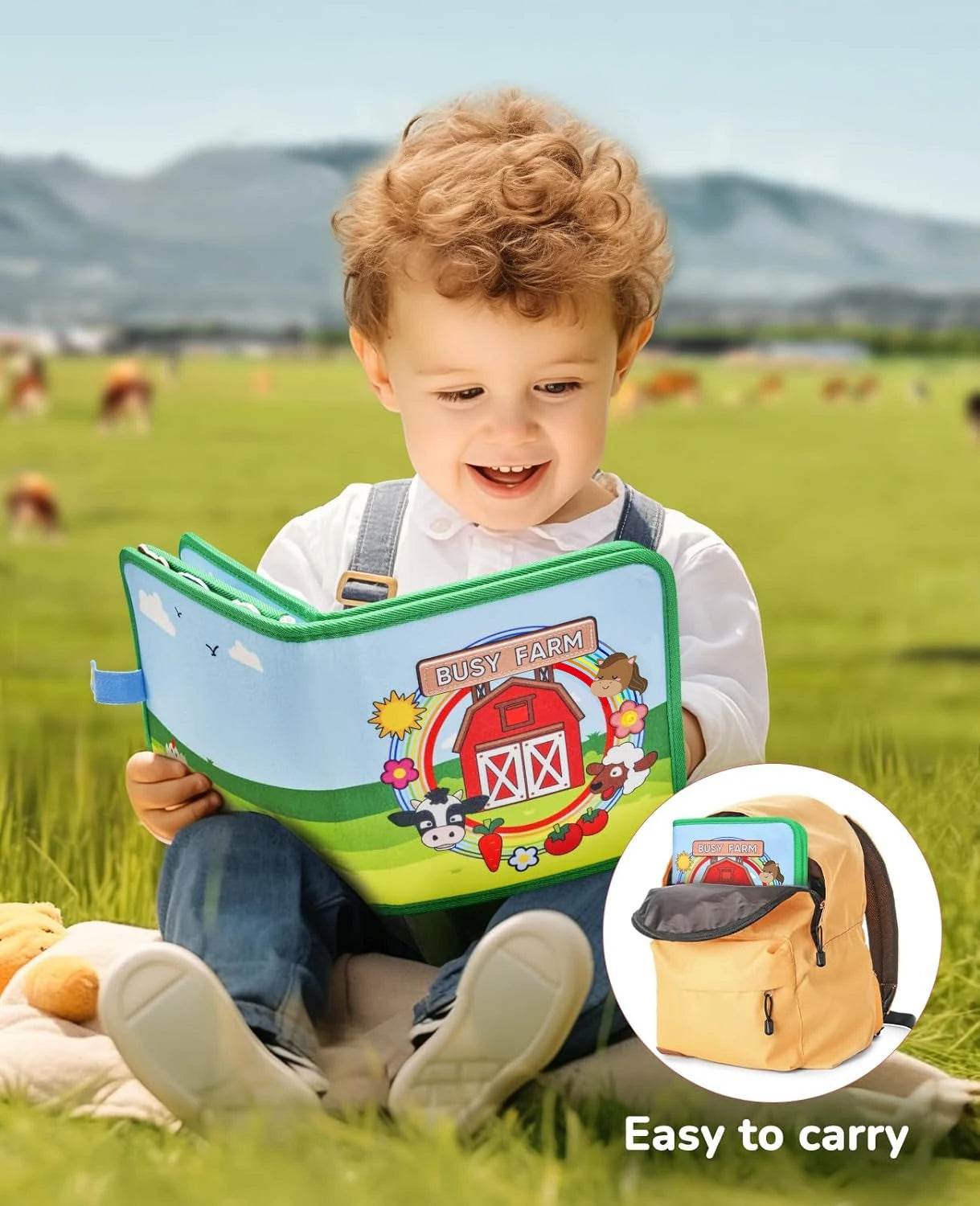 Baby Toy Soft 3D Cloth Book Montessori Infant Learning Toys - ToylandEU
