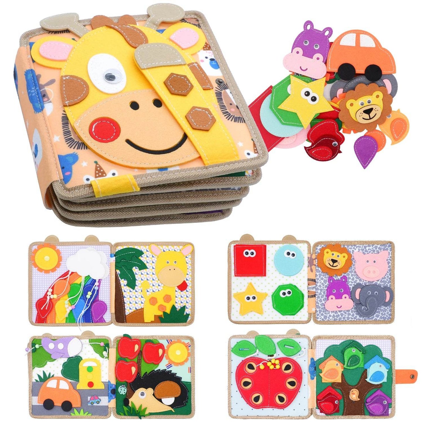 Baby Toy Soft 3D Cloth Book Montessori Infant Learning Toys - ToylandEU