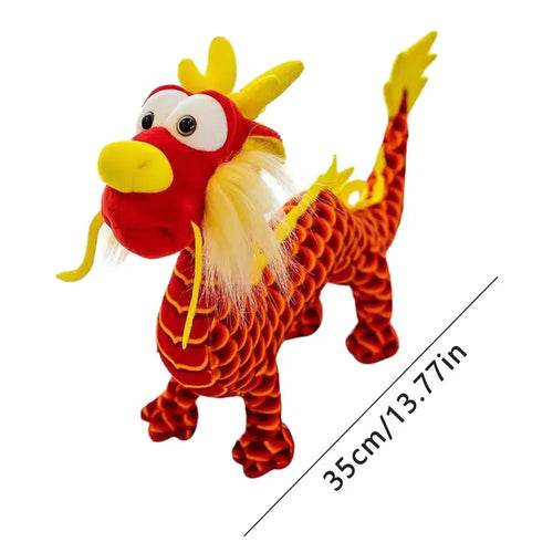 Soft & Adorable Chinese Dragon Plush Toy - Perfect Good Luck Charm & Year Gift - ToylandEU