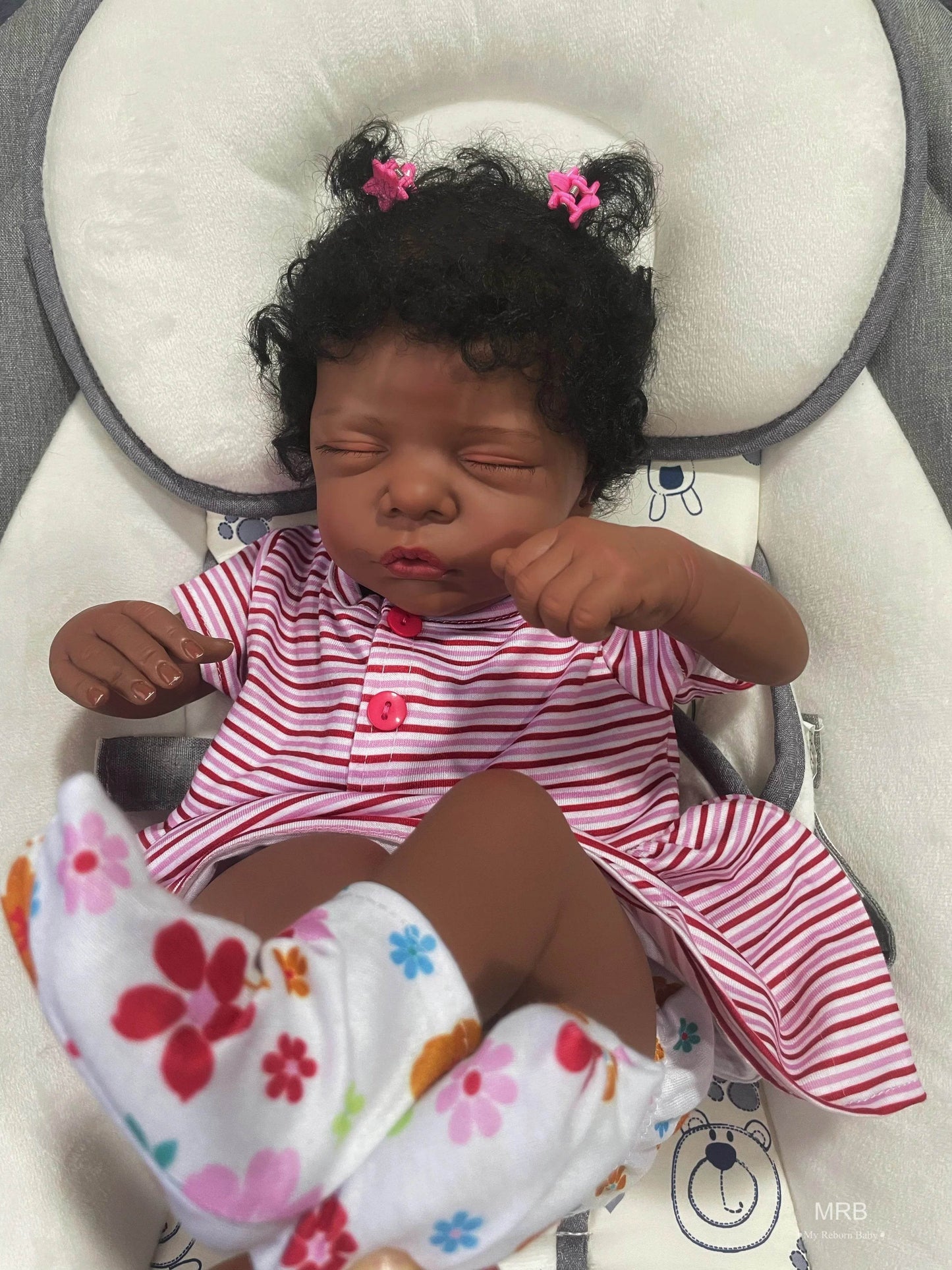 Soft African American Reborn Doll With Rooted Hair For Girls - ToylandEU