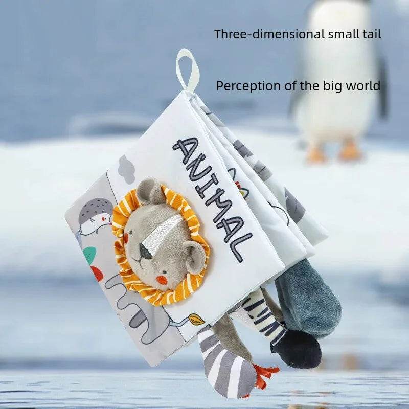 Soft Baby Books 3D Touch Feel High Contrast Cloth Book Early Learning Montessori Sensory Stroller Toys for Infant Toddler Gifts - ToylandEU