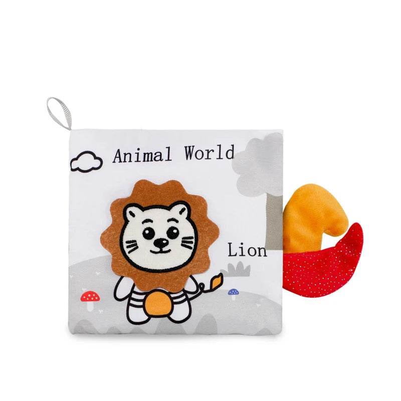 Soft Baby Books 3D Touch Feel High Contrast Cloth Book Early Learning Montessori Sensory Stroller Toys for Infant Toddler Gifts - ToylandEU