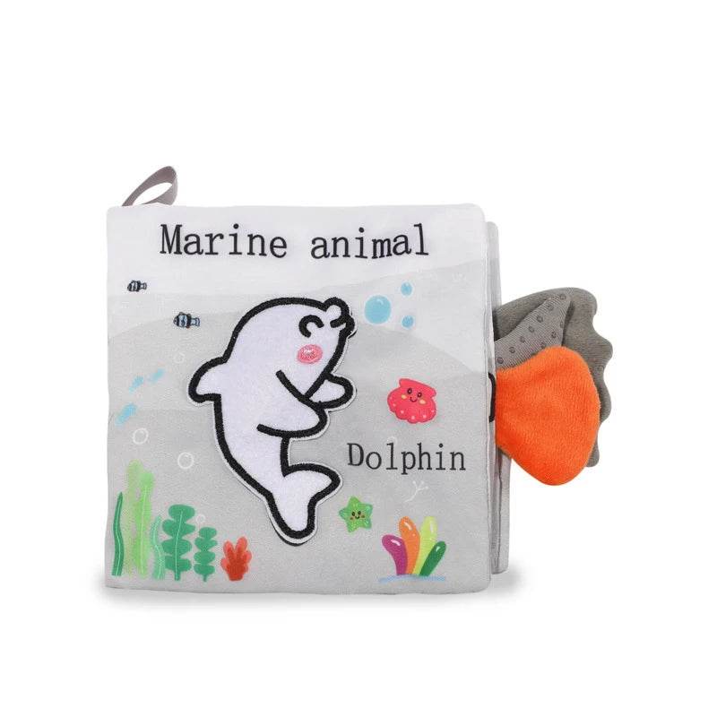 Soft Baby Books 3D Touch Feel High Contrast Cloth Book Early Learning Montessori Sensory Stroller Toys for Infant Toddler Gifts - ToylandEU