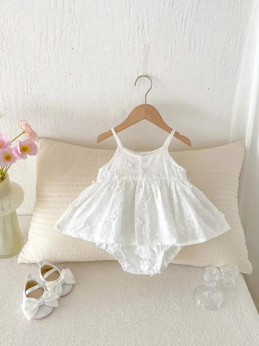 Soft Baby Dress Korean Embroidered Sling Toyland EU -  ToylandEU™