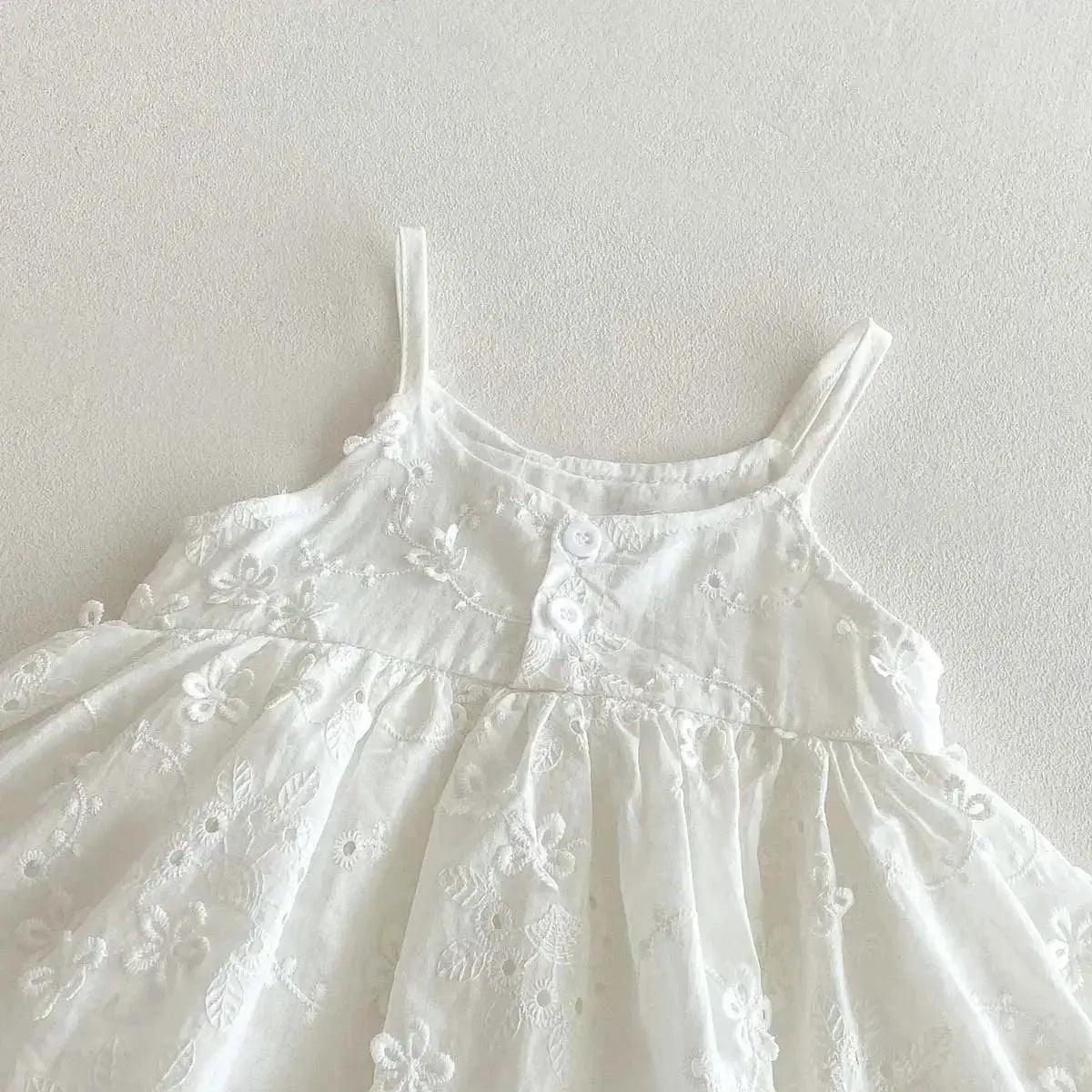  Soft Baby Dress Korean Embroidered Sling Toyland EU -  ToylandEU™