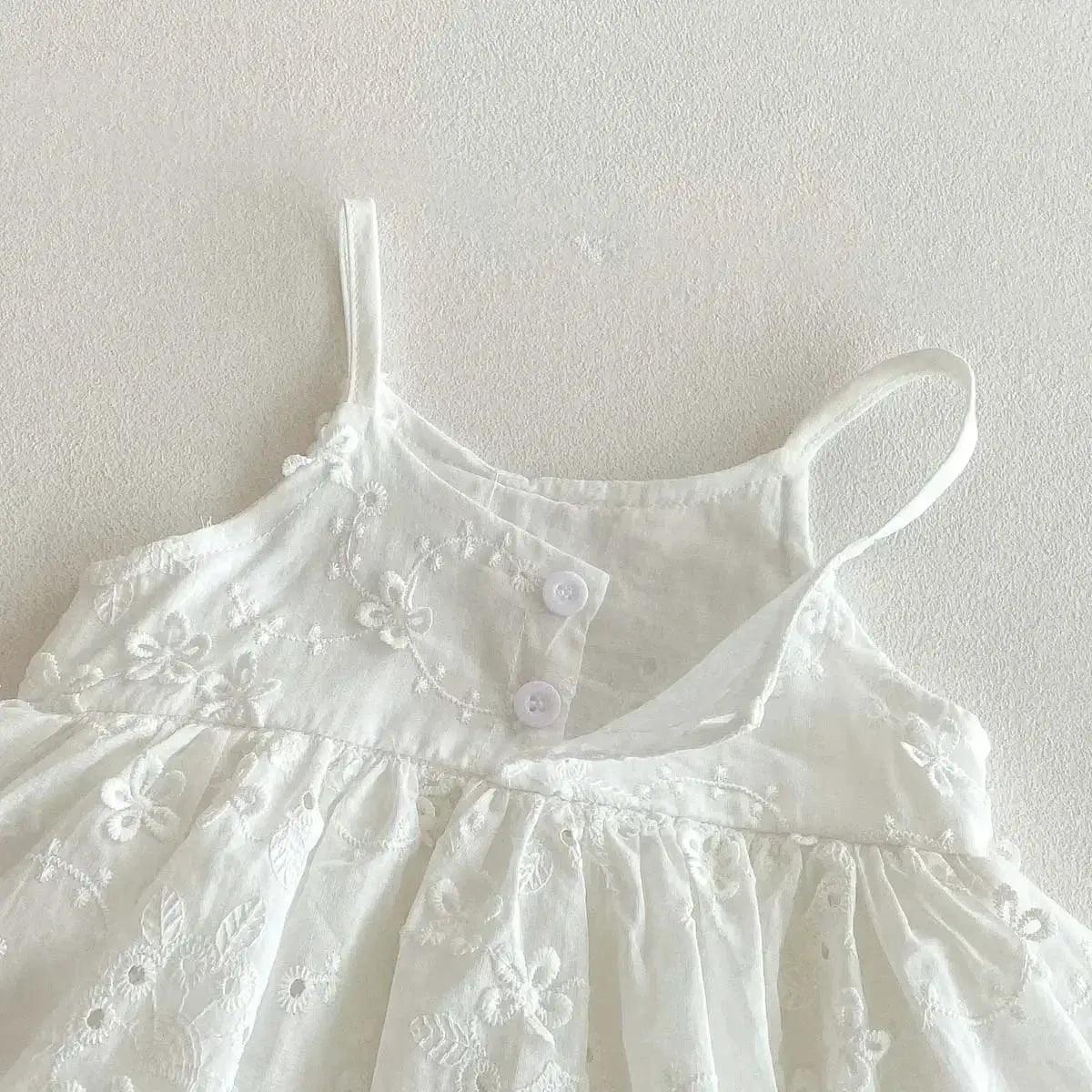  Soft Baby Dress Korean Embroidered Sling Toyland EU -  ToylandEU™