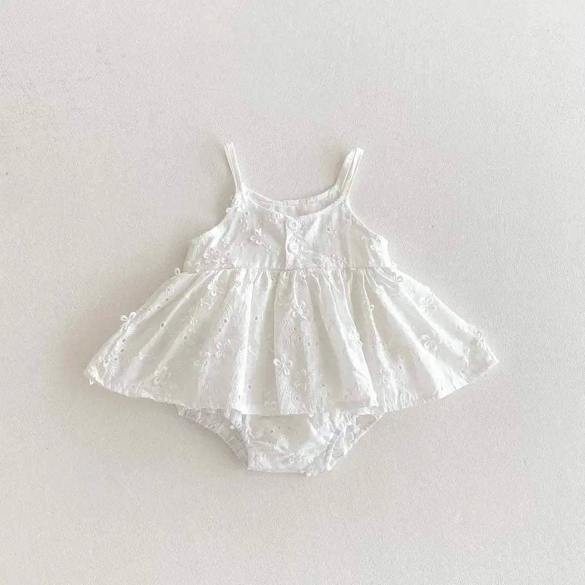  Soft Baby Dress Korean Embroidered Sling Toyland EU -  ToylandEU™