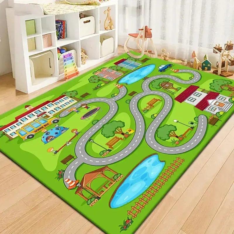  Soft Baby Play Mat Non Slip 2D Road Theme Toyland EU -  ToylandEU™