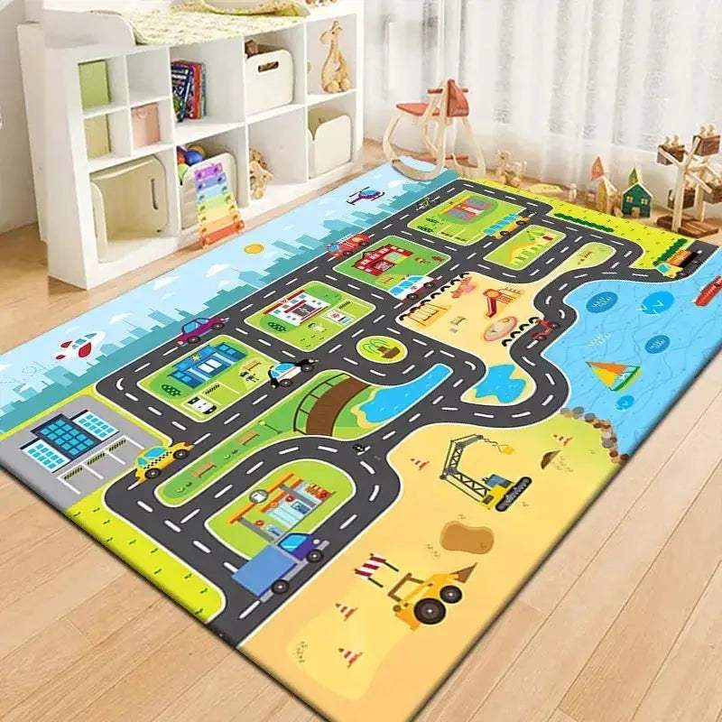  Soft Baby Play Mat Non Slip 2D Road Theme Toyland EU -  ToylandEU™