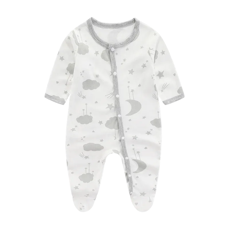 Soft Baby Romper Unisex Cartoon Print For Newborns 0 To 9 Months - ToylandEU