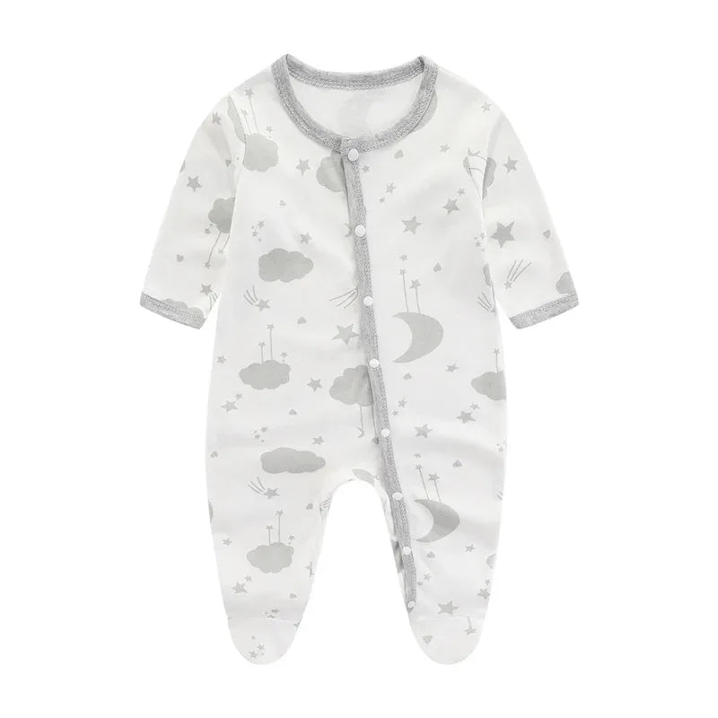 Soft Baby Romper Unisex Cartoon Print For Newborns 0 To 9 Months - ToylandEU