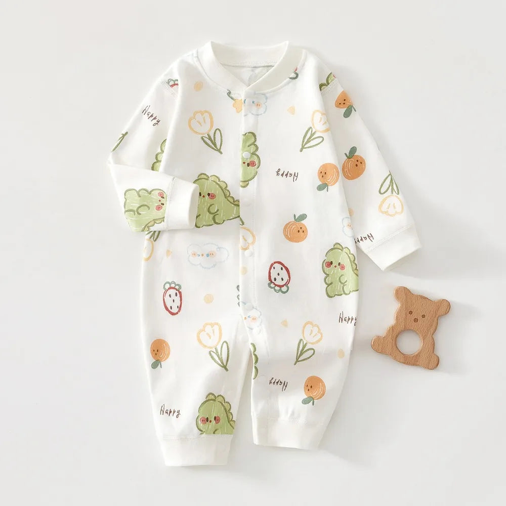 Soft Baby Rompers 100 Percent Cotton Long Sleeve Unisex 0-12 Months Everyday Wear - ToylandEU