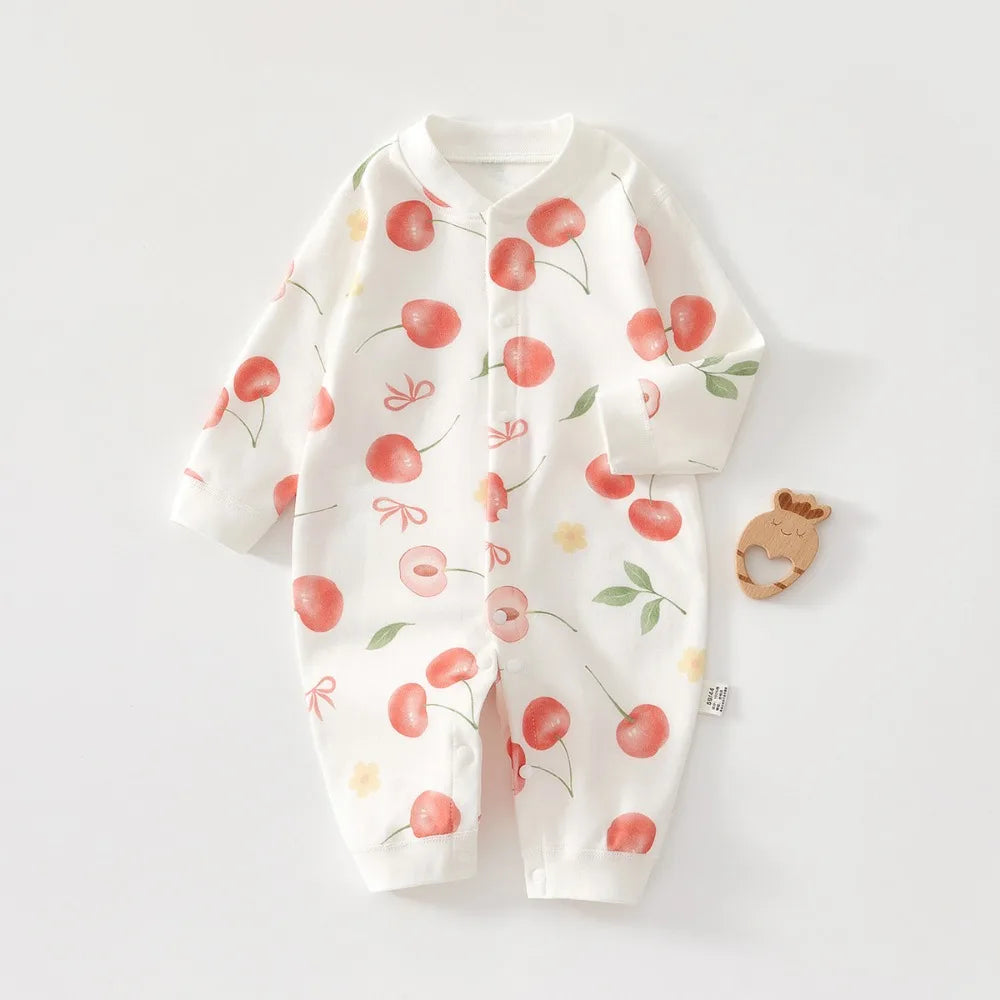 Soft Baby Rompers 100 Percent Cotton Long Sleeve Unisex 0-12 Months Everyday Wear - ToylandEU