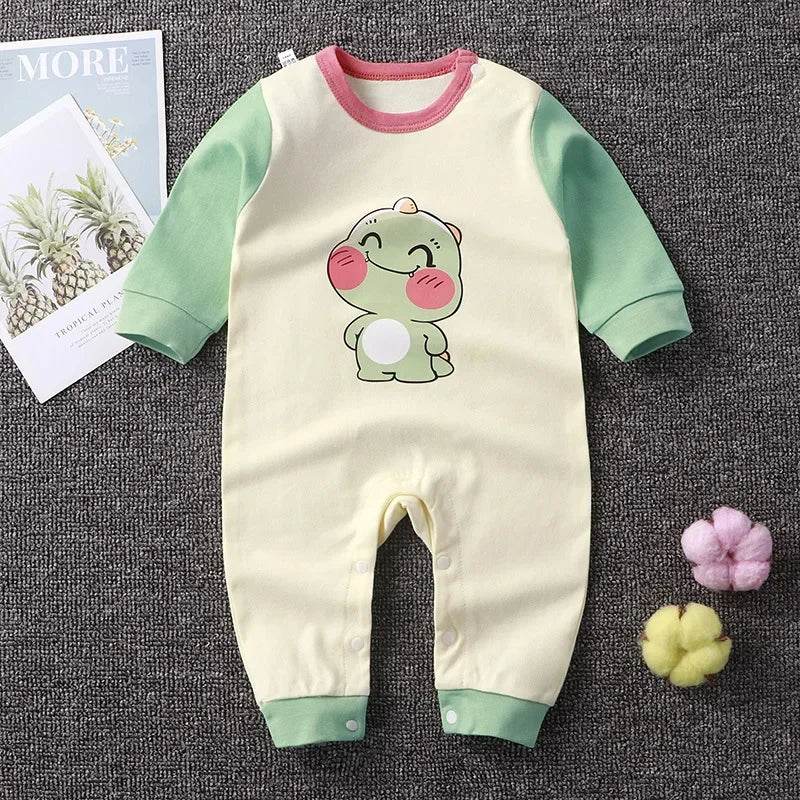 Soft Baby Rompers Cotton Knit Pullover Oneck Unisex For Newborns 0 To 12 Months One Piece Outfit - ToylandEU