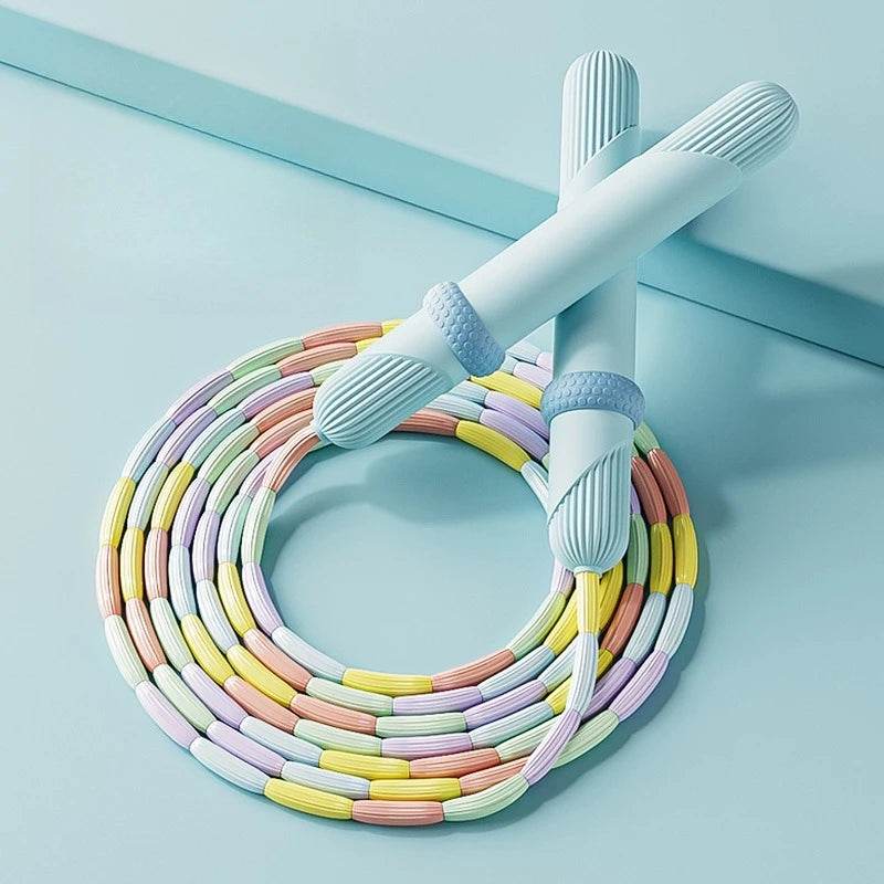 Soft Bead Pattern Bamboo Jump Rope for Kindergarten Children with Loose Beads for Fun Balance Training - ToylandEU
