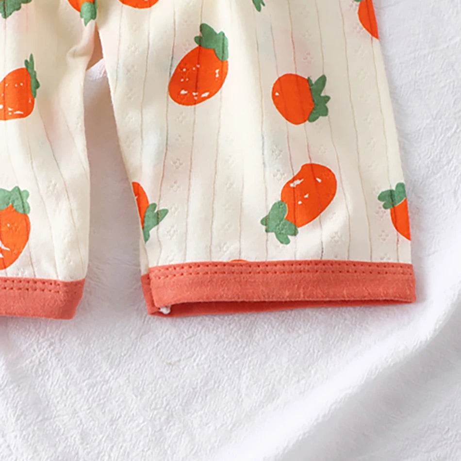 Soft Breathable Cotton Long Sleeve And Pants Pajama Set For Boys And Girls Cartoon Bear Unisex Summer Sleepwear - ToylandEU