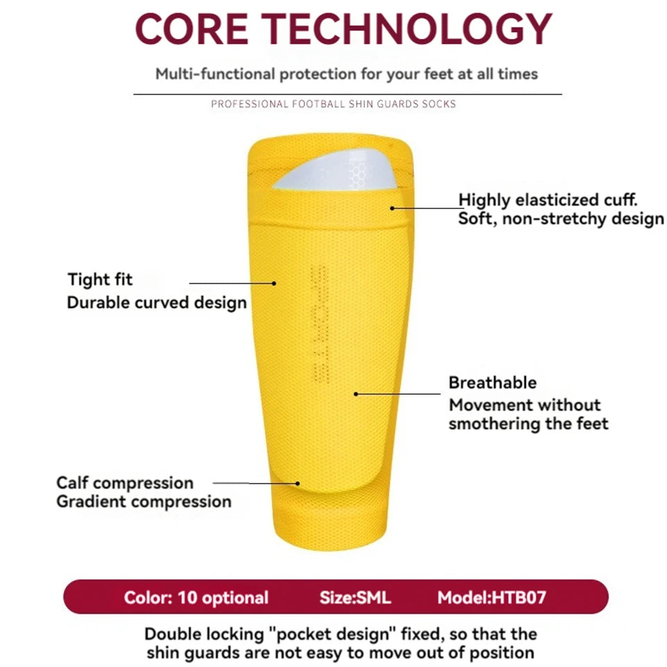 Soft Breathable Shin Guard Covers Sock Sleeves For All Ages - ToylandEU