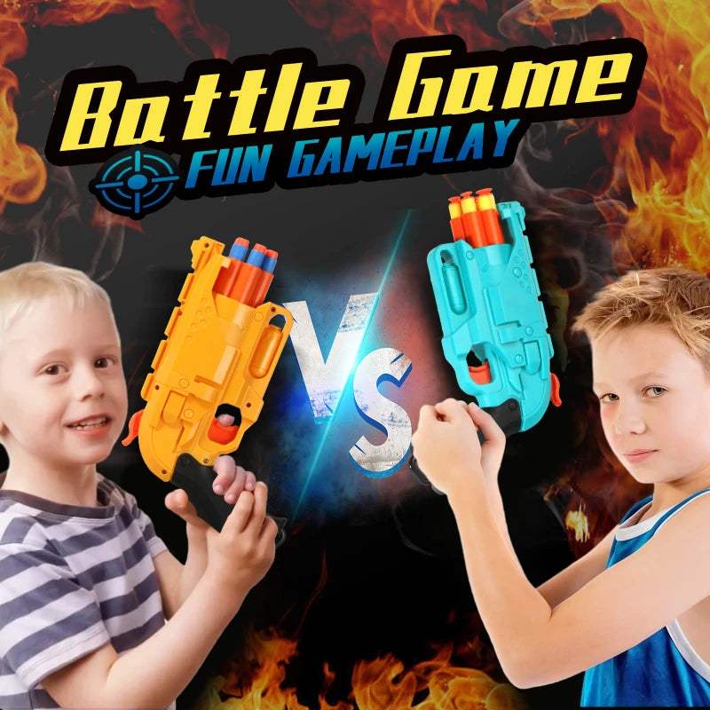 Soft Bullet Gun Nerf Blaster For Kids With Six Shots - ToylandEU