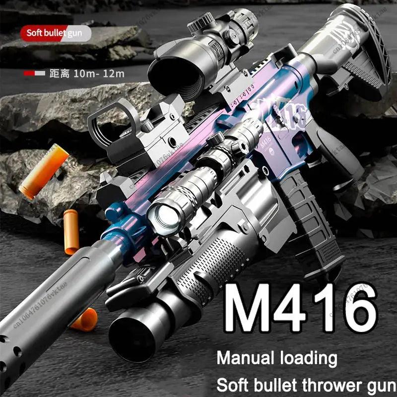  Soft Bullet Gun Toy M416 For Kids Manual Operation -  ToylandEU™