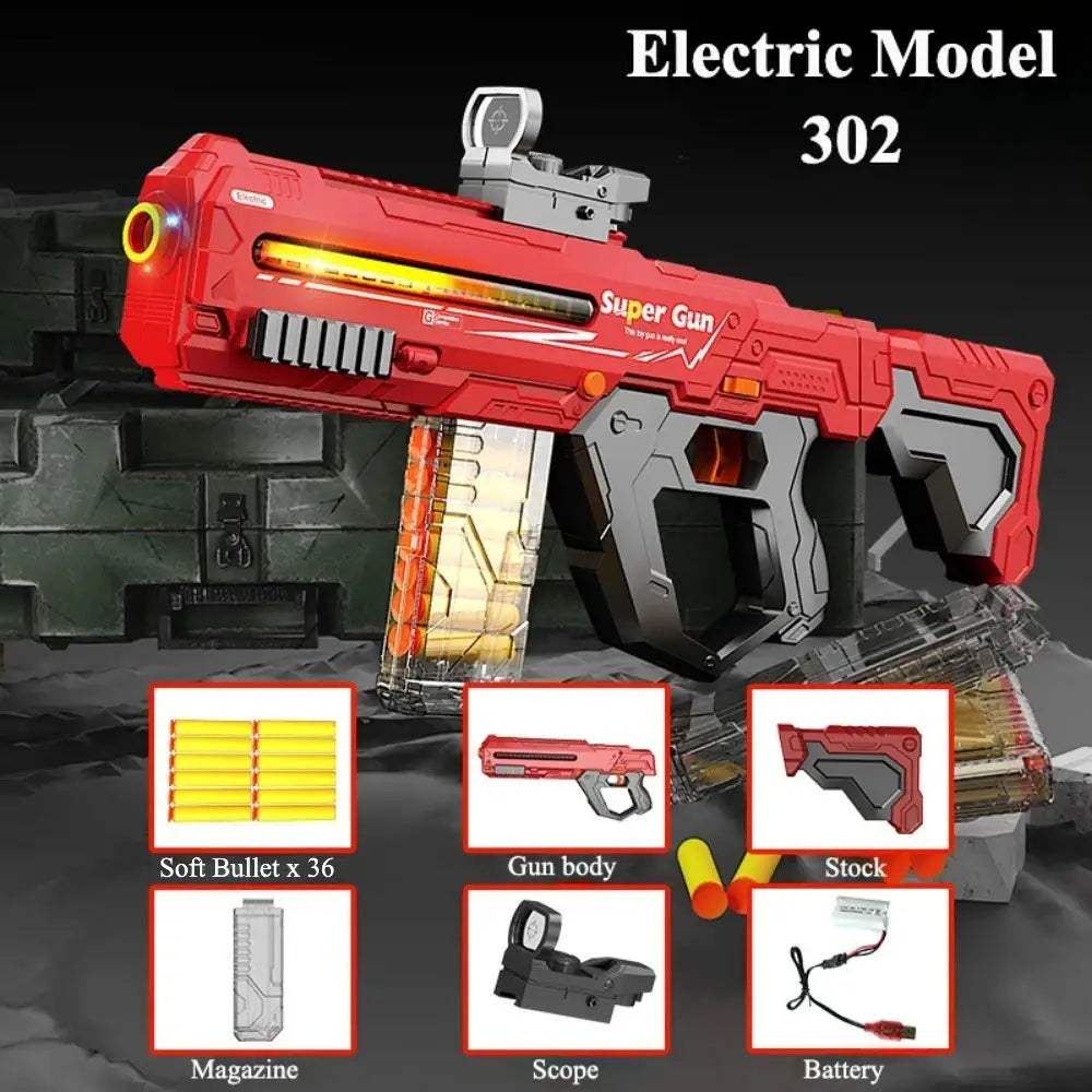 Soft Bullet Gun Toy for Outdoor Shooting Educational Fun - ToylandEU
