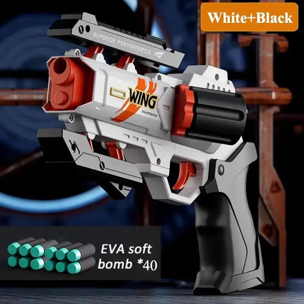  Soft Bullet Revolver Toy Gun For Kids Manual Loading -  ToylandEU™