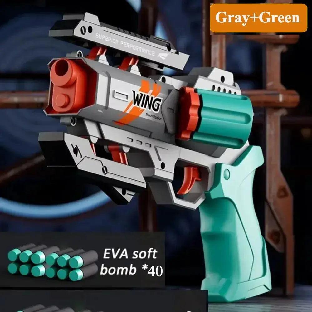  Soft Bullet Revolver Toy Gun For Kids Manual Loading -  ToylandEU™