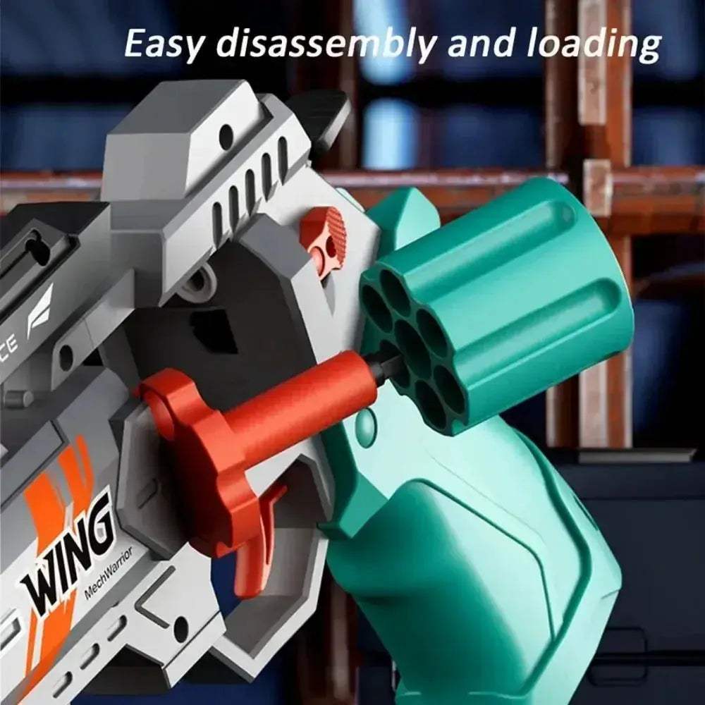 Soft Bullet Revolver Toy Gun For Kids With Manual Loading - ToylandEU