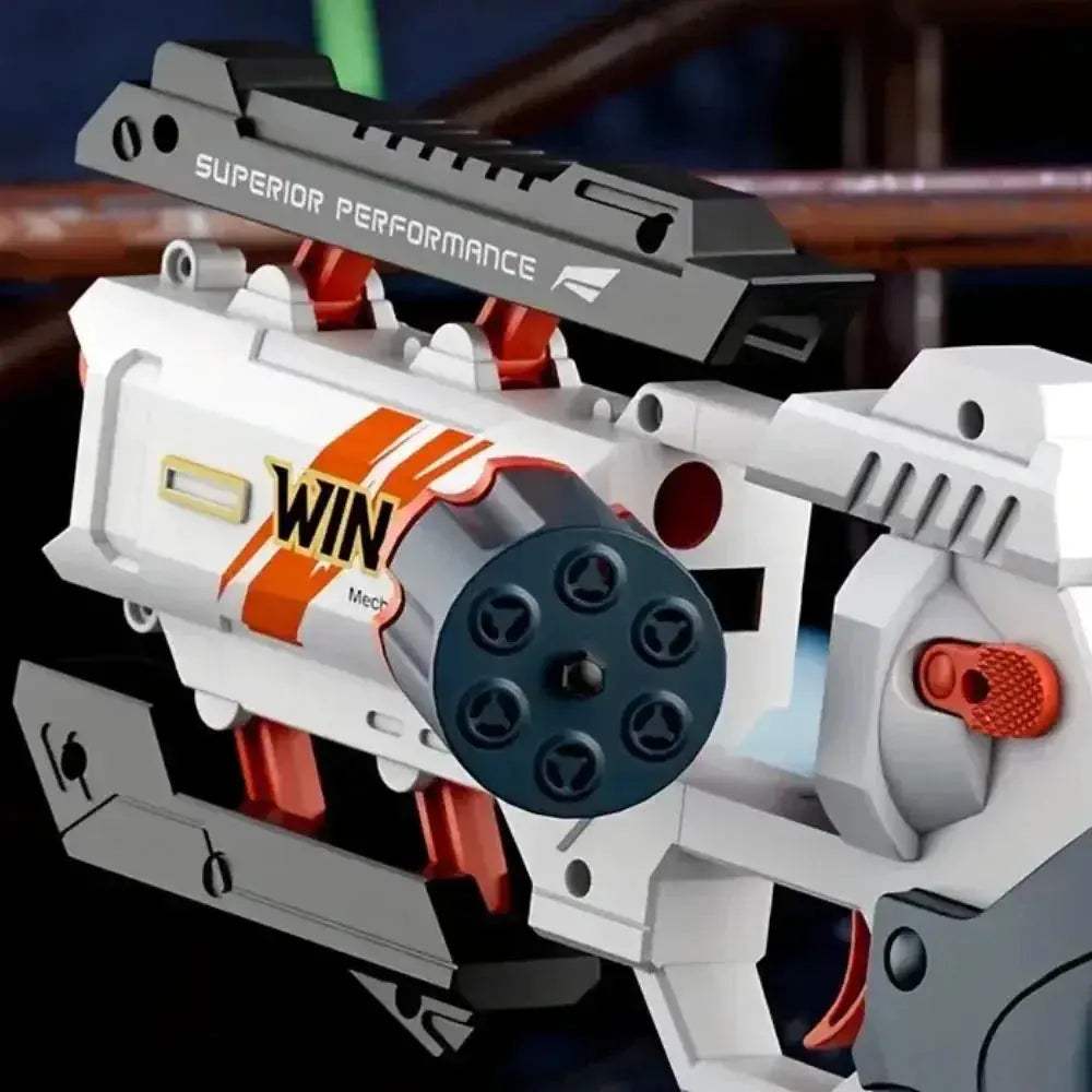 Soft Bullet Revolver Toy Gun For Kids With Manual Loading - ToylandEU