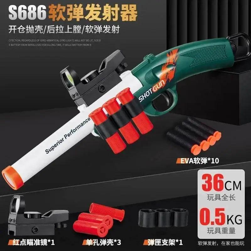  S686 Soft Bullet Toy Gun Airsoft Launcher Outdoor Sports CS Game Weapon for Boys Gift -  ToylandEU™