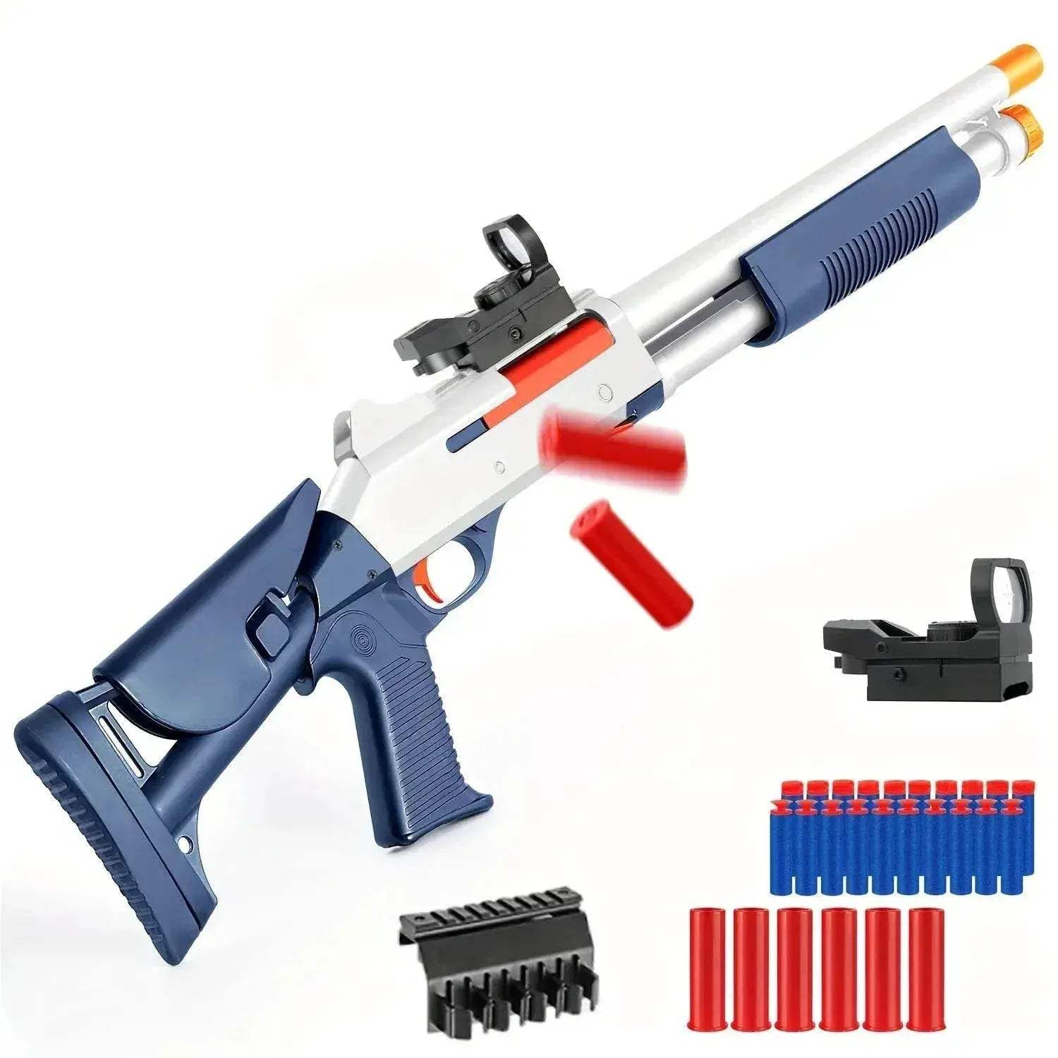  Soft Bullet Toy Gun Shotgun Shell Ejecting 30-Inch -  ToylandEU™