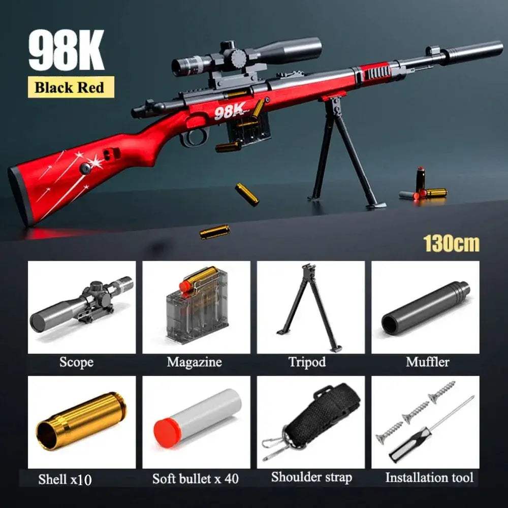 Soft Bullet Toy Gun Sniper Rifle for Outdoor Combat Play - ToylandEU