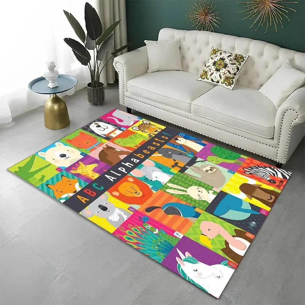  Soft Cartoon Alphabet Rug Area Rug 4 Color Toyland EU -  ToylandEU™