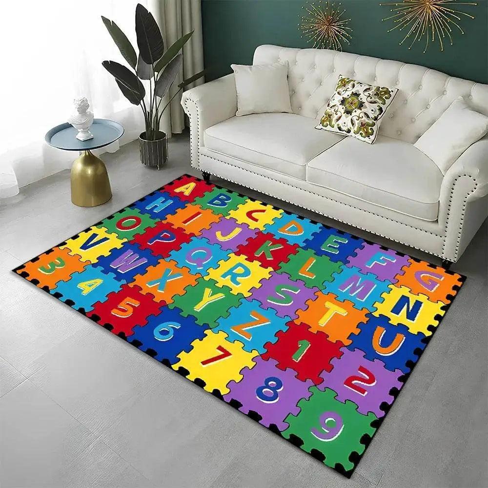  Soft Cartoon Alphabet Rug Area Rug 4 Color Toyland EU -  ToylandEU™