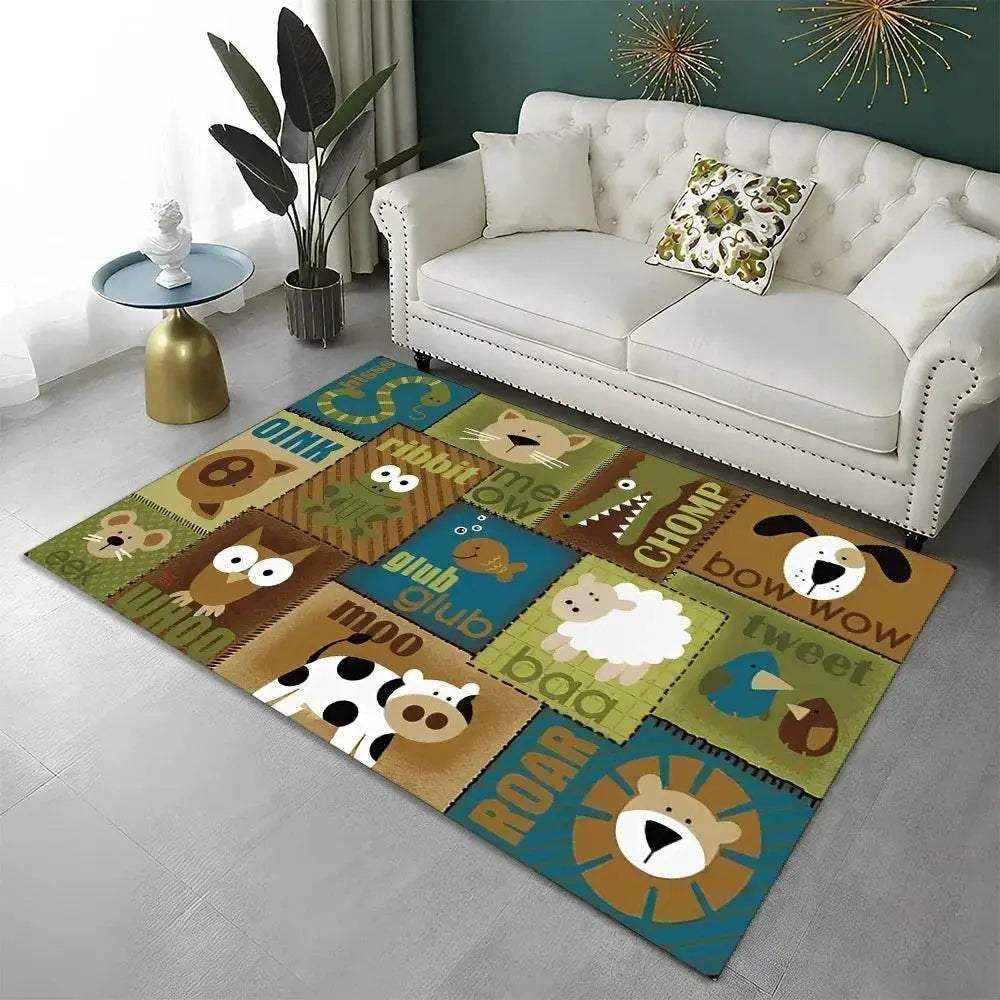  Soft Cartoon Alphabet Rug Area Rug 4 Color Toyland EU -  ToylandEU™