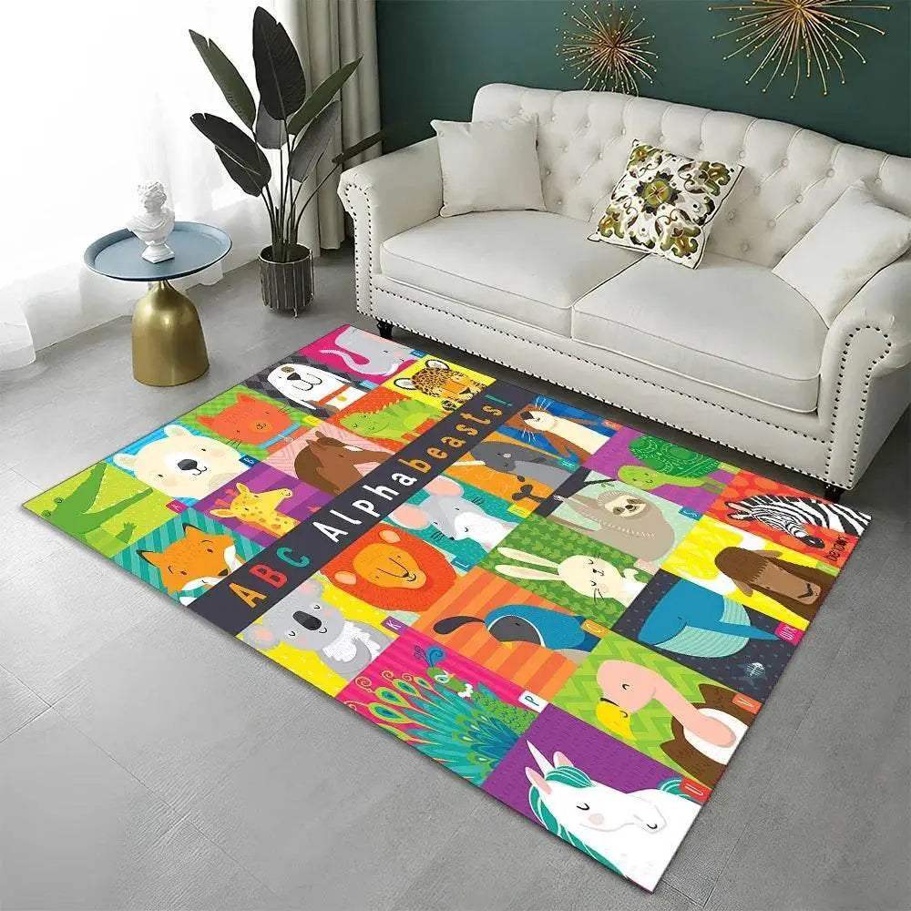  Soft Cartoon Alphabet Rug Area Rug 4 Color Toyland EU -  ToylandEU™