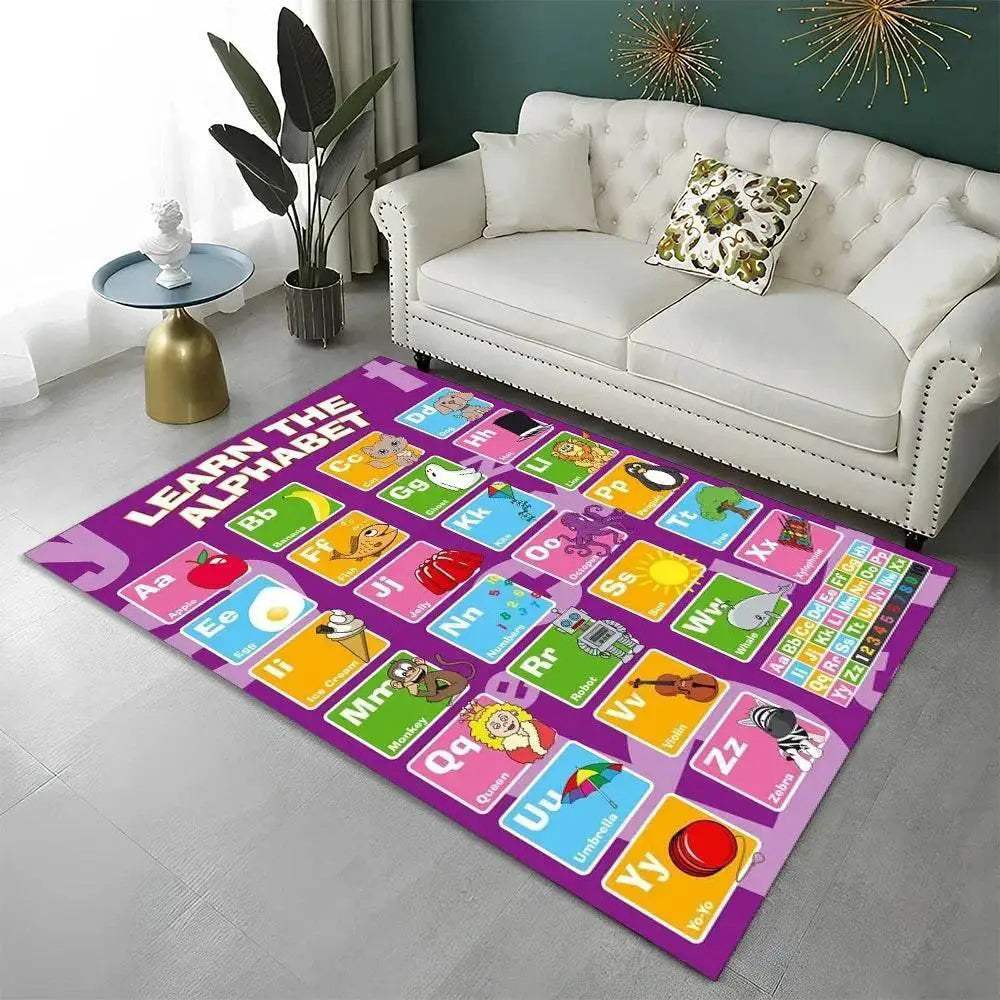  Soft Cartoon Alphabet Rug Area Rug 4 Color Toyland EU -  ToylandEU™