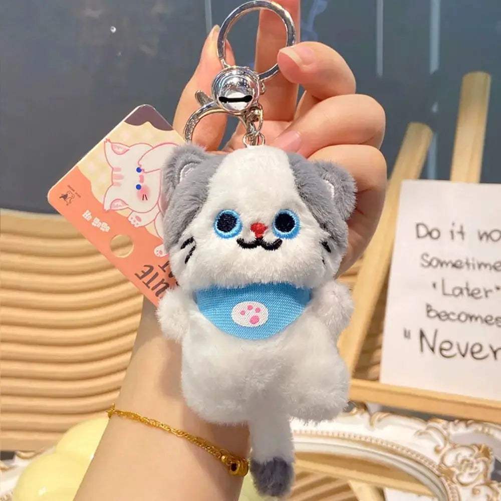 Soft Cat Plush Keychain With Cute Pendant Three Size Options - ToylandEU