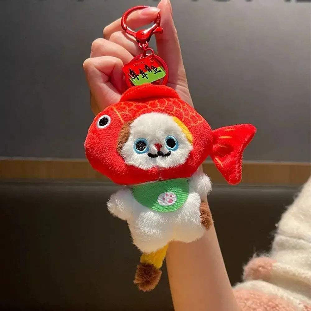 Soft Cat Plush Keychain With Cute Pendant Three Size Options - ToylandEU