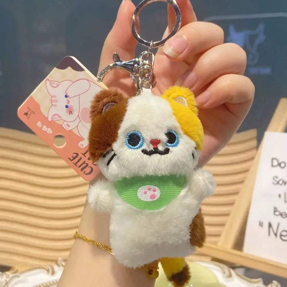 Soft Cat Plush Keychain With Cute Pendant Three Size Options - ToylandEU