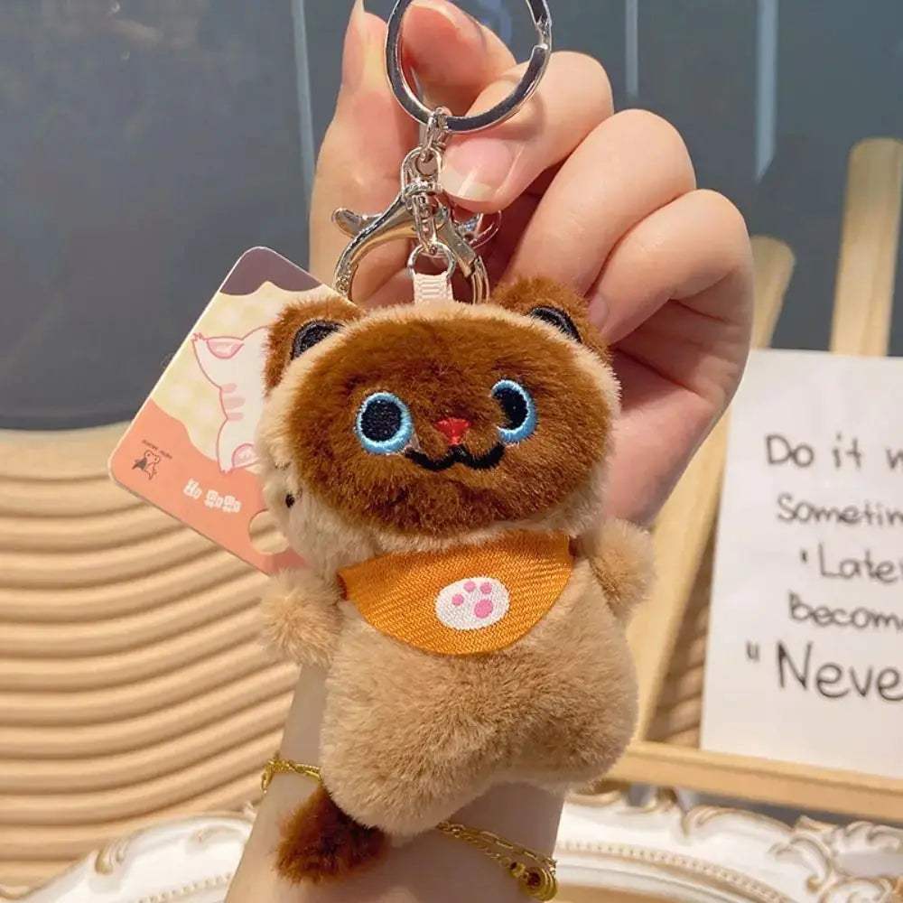 Soft Cat Plush Keychain With Cute Pendant Three Size Options - ToylandEU