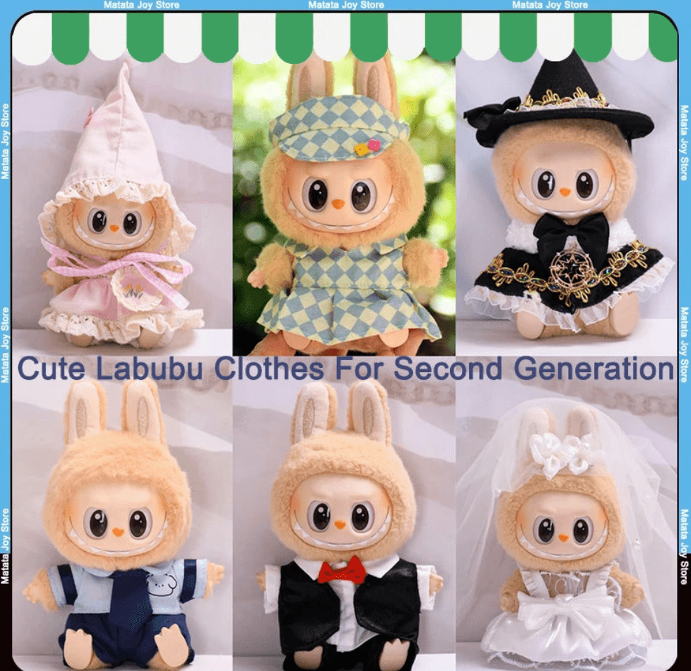 Soft Colorful Dress for Second Generation Labubu Dolls Comfortable Summer Fashion for Teenagers - ToylandEU