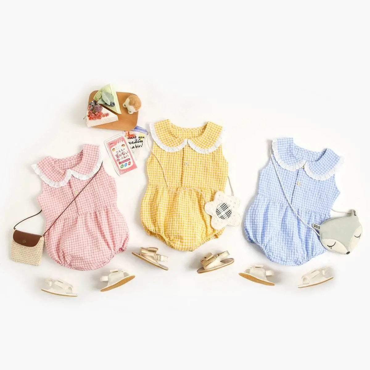  Soft Cotton Baby Bodysuits Sleeveless 0-1Y Toyland EU -  ToylandEU™