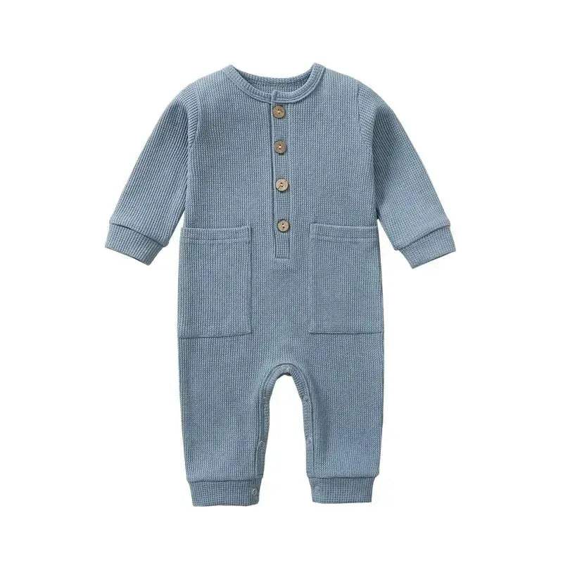 Soft Cotton Baby Romper Jumpsuit With Pockets Unisex - ToylandEU