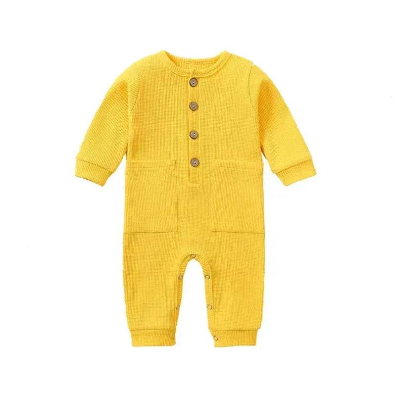 Soft Cotton Baby Romper Jumpsuit With Pockets Unisex - ToylandEU