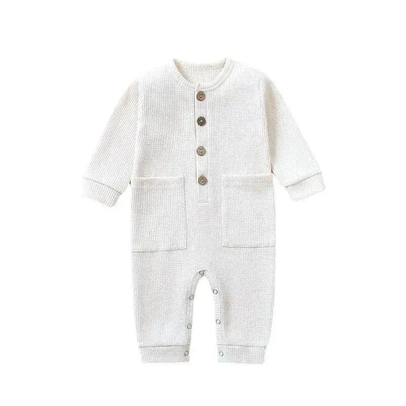  Soft Cotton Baby Romper With Pockets Unisex -  ToylandEU™