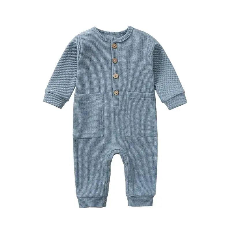  Soft Cotton Baby Romper With Pockets Unisex -  ToylandEU™