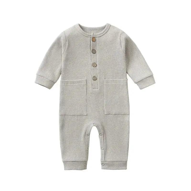  Soft Cotton Baby Romper With Pockets Unisex -  ToylandEU™