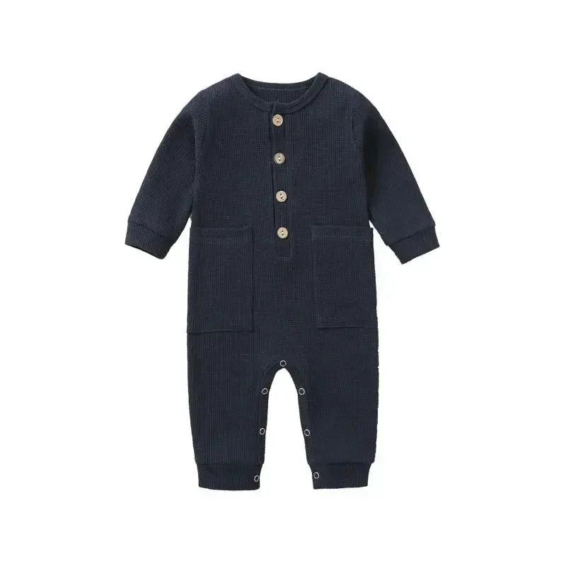  Soft Cotton Baby Romper With Pockets Unisex -  ToylandEU™